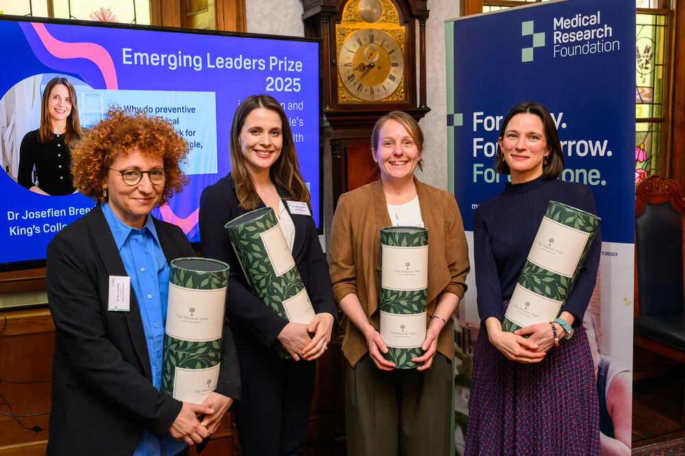 Four winners of the 2025 Emerging Leaders Prize