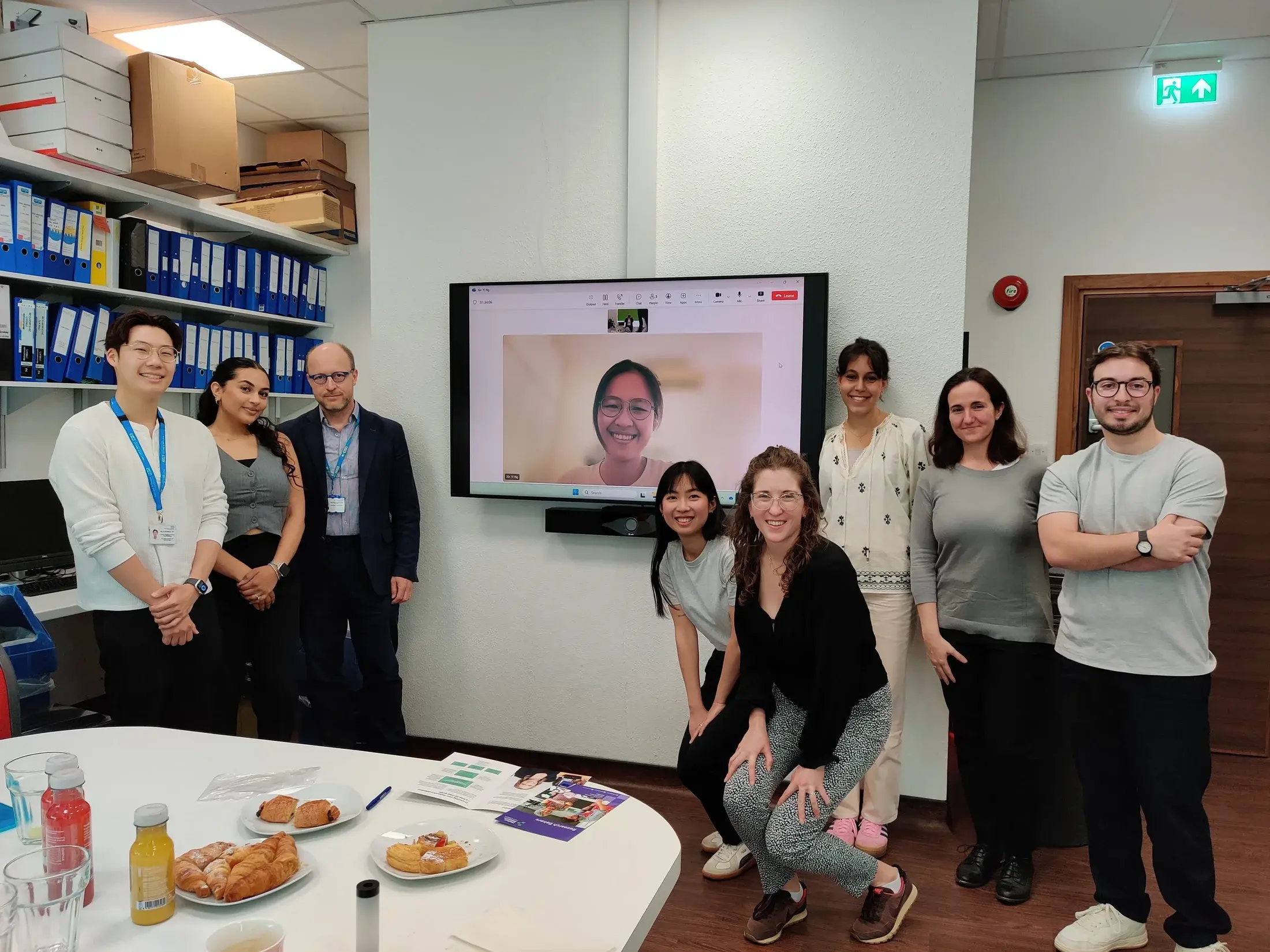 Members of the Medical Research Foundation team alongside Professor Carsten Flohr's team at King's College London