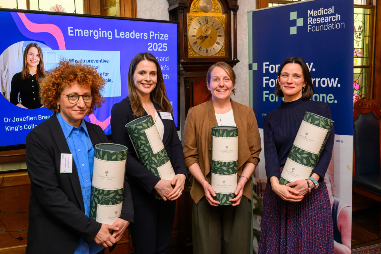 Four winners of the 2025 Emerging Leaders Prize