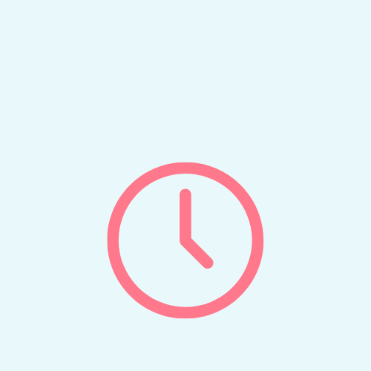 Clock icon pink