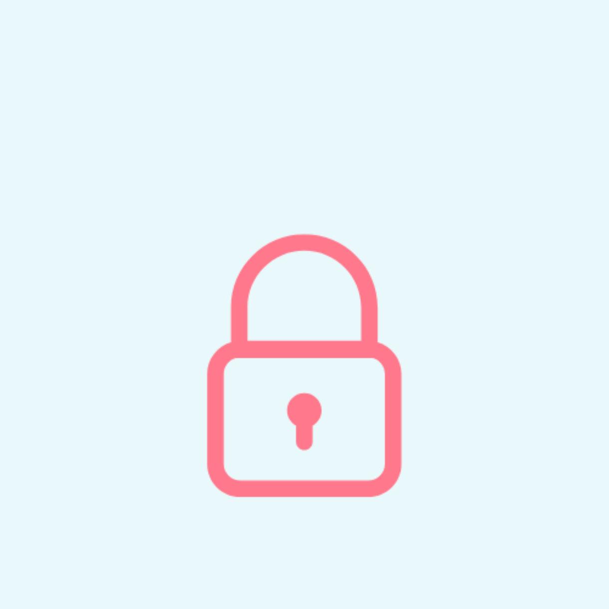 Lock icon pink