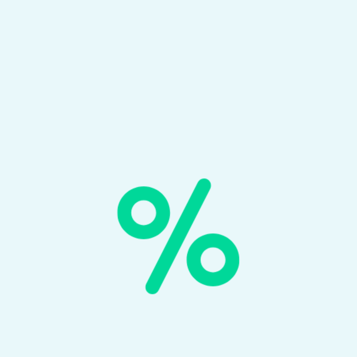 Percentage icon green